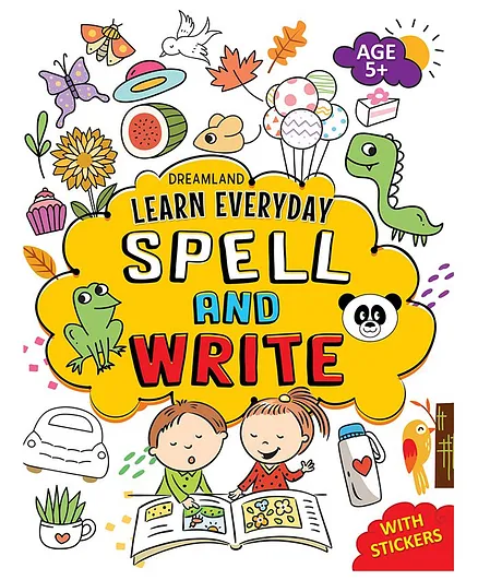 Dreamland Spell and Write Activity Book with Stickers - Learn Everyday Series For Children