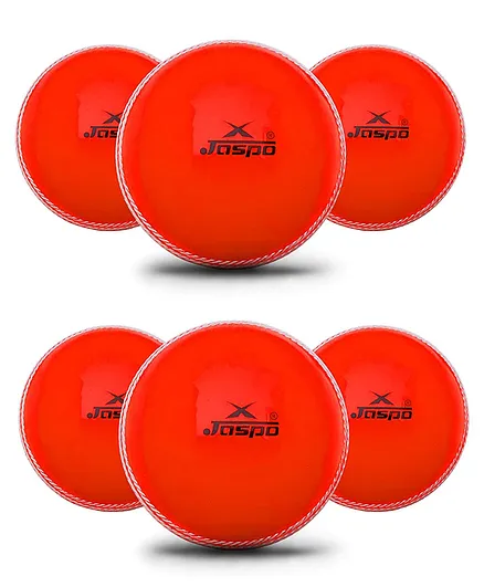 Jaspo T-20 Cricket Balls Pack of 6 - Orange