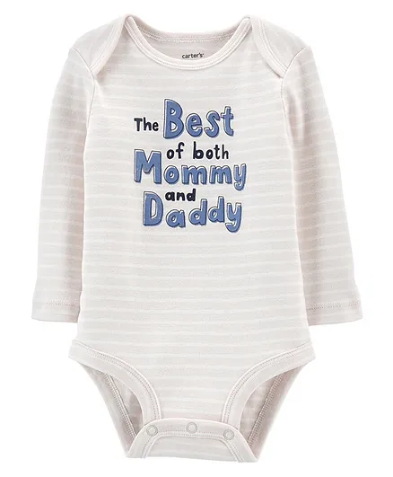 Carter's Best Of Mommy And Daddy Onesie - Grey