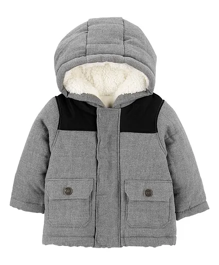 Carter's Sherpa Pullover - Grey
