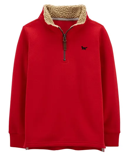 Carter's Half-Zip Pullover Sweater - Red