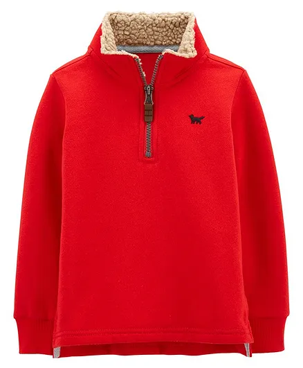 Carter's Half-Zip Pullover Sweater - Red