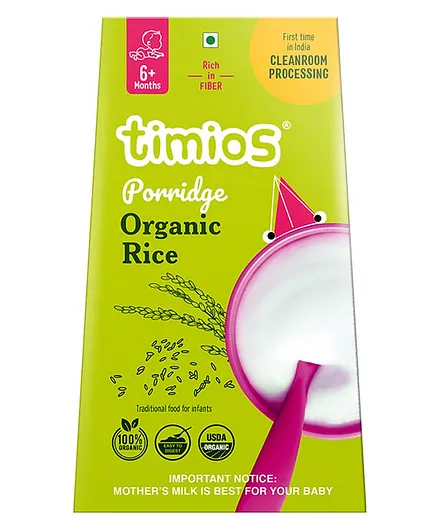 Timios Organic Rice Porridge  -  200 gm