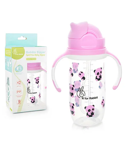 R for Rabbit Bubble Sipper For Baby Pink - 300 ml 