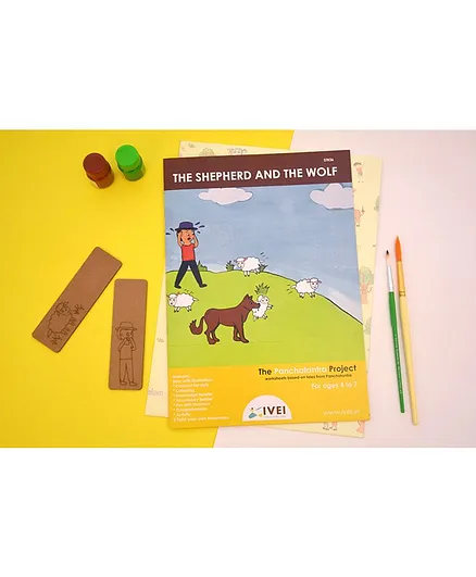IVEI Panchatantra The Shephered & The Wolf Story Based Activity Book - English