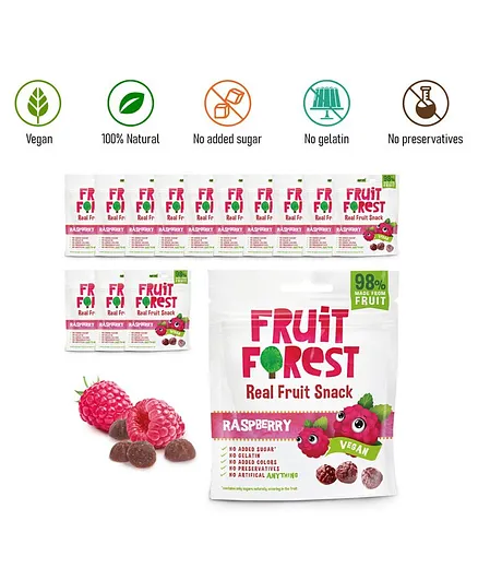 Fruit Forest Raspberry Pack of 14 - 30 gm each