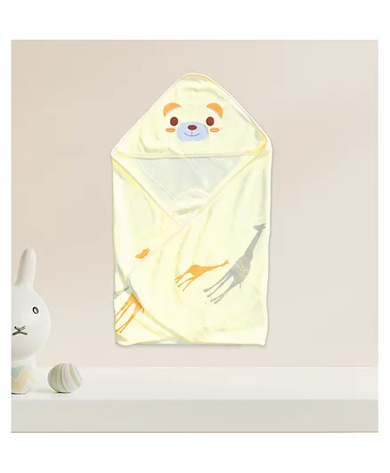 The Little Lookers Printed Hooded Towel Green - (Print May Vary) 