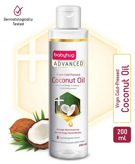 Babyhug Advanced Cold Pressed Extra Virgin Coconut Oil - 200 ml