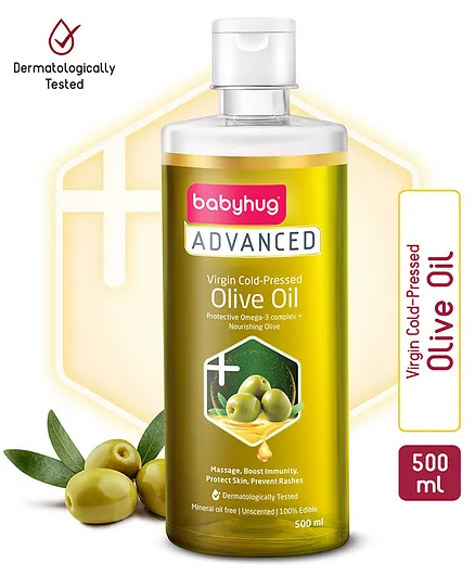 Babyhug Advanced Cold Pressed Extra Virgin Olive Oil- 500 ml