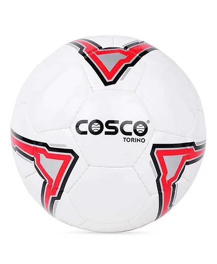 Cosco Torino Football Size 5 - White Red