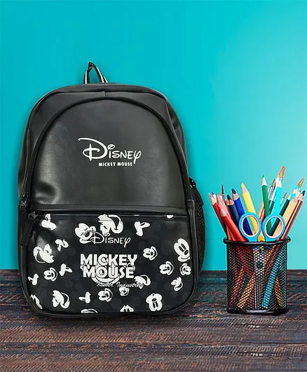 Fun Homes Disney Character Printed School Bag Black - 15.6 Inches