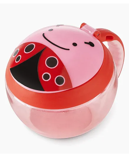 Skip Hop Zoo Snack Container Ladybug Design Red - 222 ml 