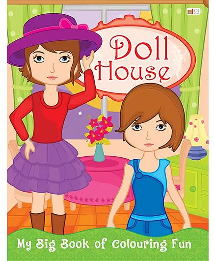 Doll House Coloring Book - English