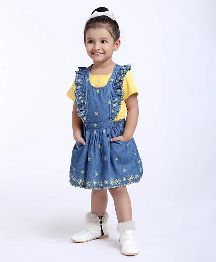 dungaree style frock