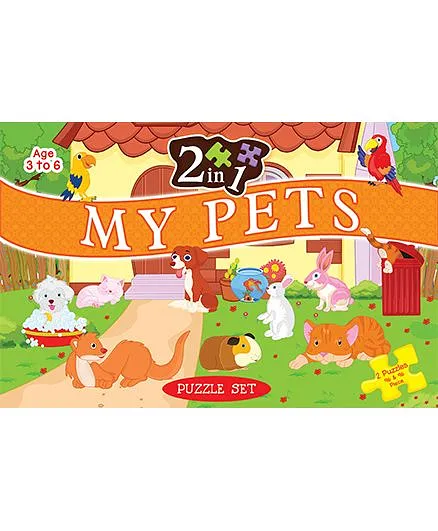 2 In 1 My Pets Puzzle Set -  96 Pieces And 96 Pieces