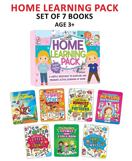 Dreamland Home Learning Books Pack An Amazing Set of 7 - English
