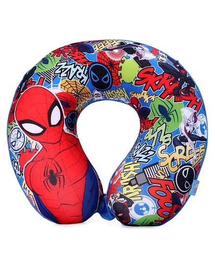 Ramson Neck Pillow Spider Man Print - Multicolour