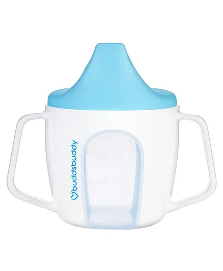 Buddsbuddy BPA Free Anti Spill Design Trendy Baby Training Sipper Cup Blue - 150 ml