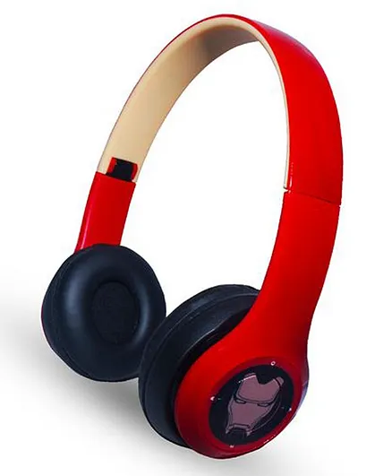 Macmerise Iron Man Theme On Ear Wireless Bluetooth Headphone - Red