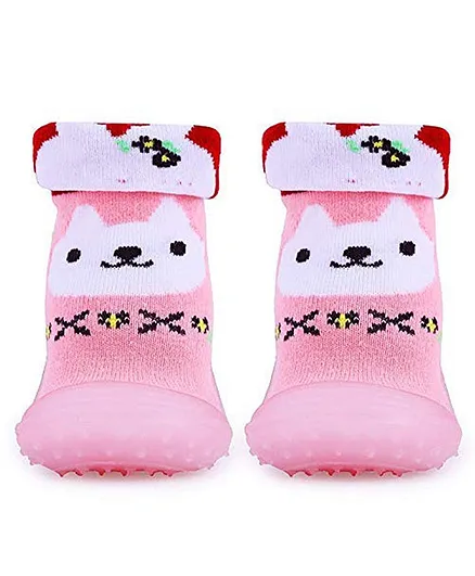 u-grow Baby Anti-Skid Breathable Soft Socks Shoes light Pink( Europe Size-20)