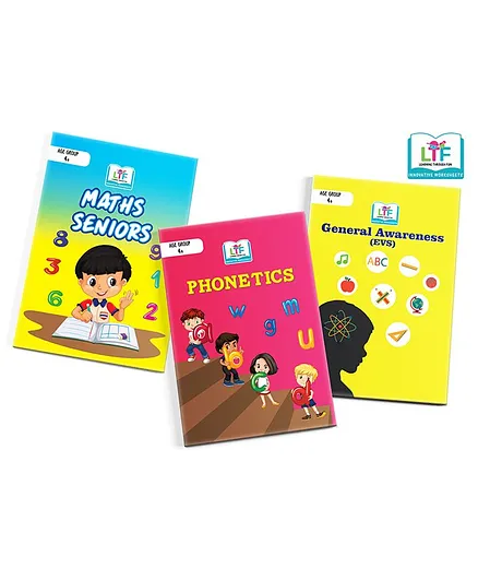Learning Through Fun Math English & EVS Activity Book Pack of 3 - English