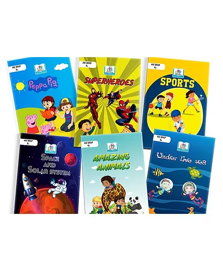 Learning Through Fun Kids Favourite Activity Books Set of 6 - English