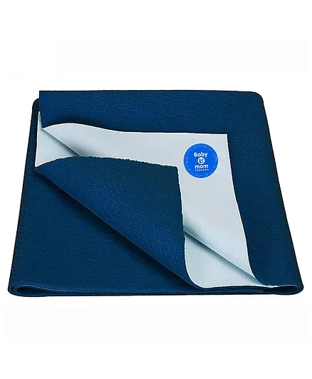 Baby & Mom Company Waterproof Bed Protector Sheet, Small - Dark Sea Blue