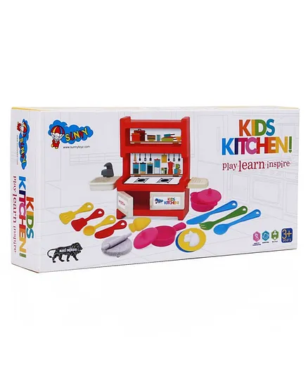 Sunny Kitchen Play Set Red - 15 Pieces
