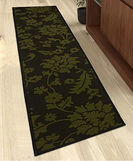 Saral Home PP Yarn Floor Runner - Green