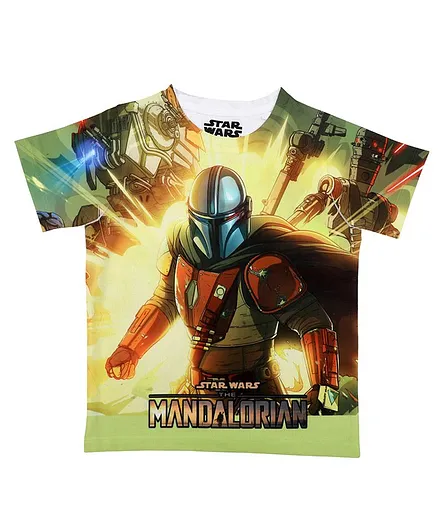 Disney By Crossroads Half Sleeves Star Wars Graphic Print T-Shirt - Multi