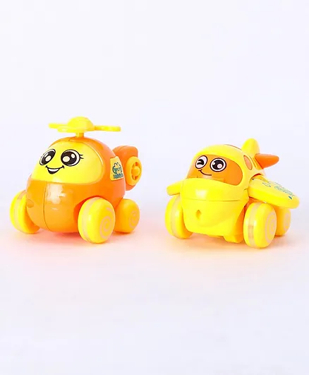 Lovely Flying Series Friction Powered Toys Pack of 2 (Colour May Vary)