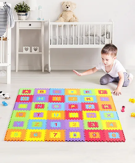 Babyhug Pop Out Playmat Alphabets & Numbers Floor Mat Large - Multicolor 