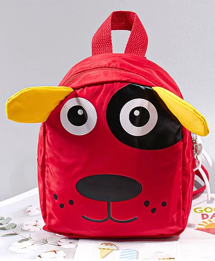 Babyhug Fashion Backpack Puppy Design – Red
