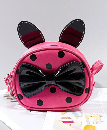 Babyhug Sling Bag Bow Design - Pink 