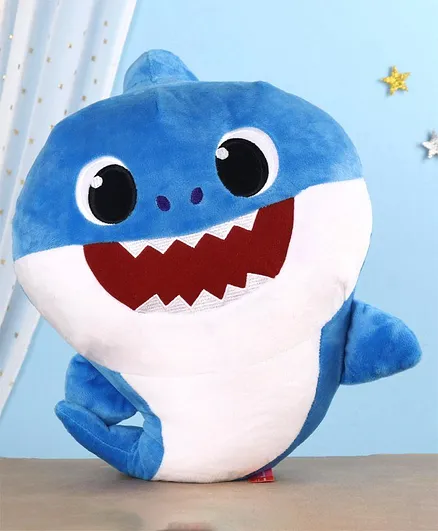 Baby Shark Plush Soft Toy Pappa Shark Blue - Height 30 cm