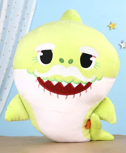 Baby Shark Plush Soft Toy Grandpa Shark Green - Height 30 cm