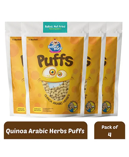 Bebe Burp Grandma's Super Puffs Quinoa Arabic Herbs Pack Of 4 - 35 gms each