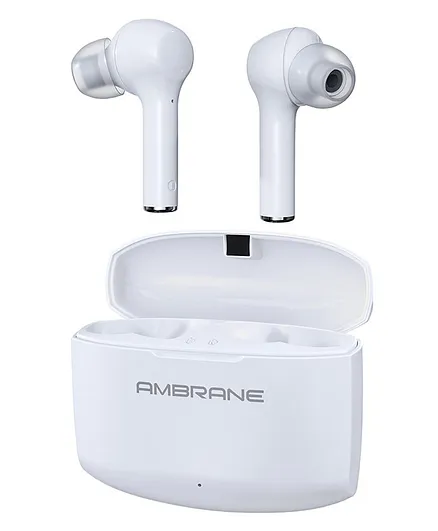 Ambrane Neobuds 33 Ear Buds Wireless With Mic Headphones  - White
