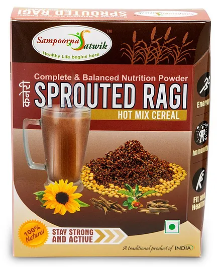 Sampoorna Satwik Sprouted Ragi Hot Mix Cereal - 200 gm