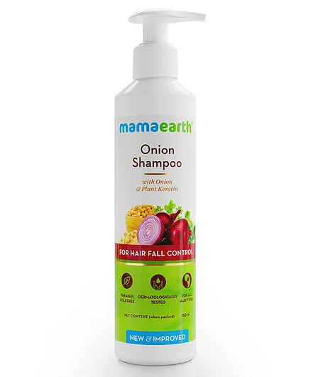 mamaearth Onion Hair Fall Shampoo with Onion Oil & Plant Keratin - 250 ml