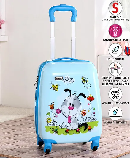 Babyhug Kid's Expandable Trolley Bag Cartoon Print Blue - 18 Inches Online  in India, Buy at Best Price from  - 8926951