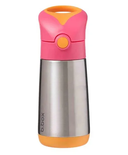 B.Box Stainless Steel Insulated Double Wall Sipper Water Bottle - 350 ml (Color May Vary)