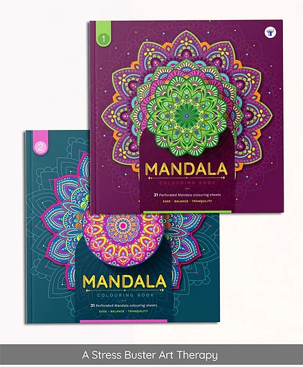 Target Publication Pvt Ltd Mandala Colouring Book Pack of 2  - English