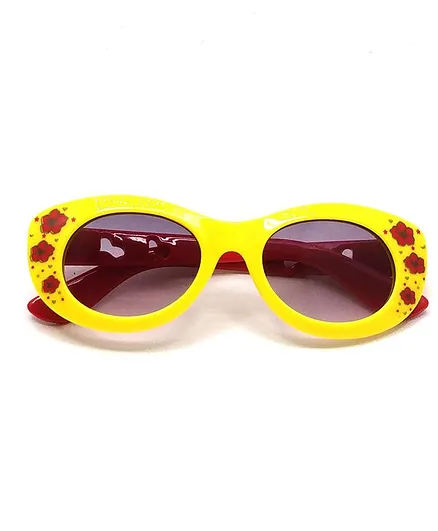 Kid-O-World Flower Print Sunglasses - Yellow