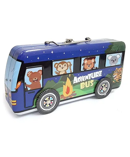 Kidskaart Metal Space Bus Pencil Box - Design May Vary