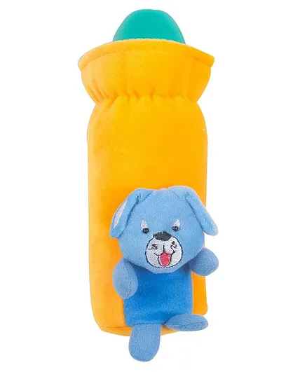 Ole Baby Plush Bottle Cover 3D Motif Yellow Blue - Fits 240 ml Feeding Bottle