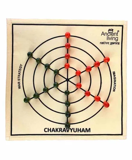 Ancient Living Chakravyuham Board Game - Multicolor