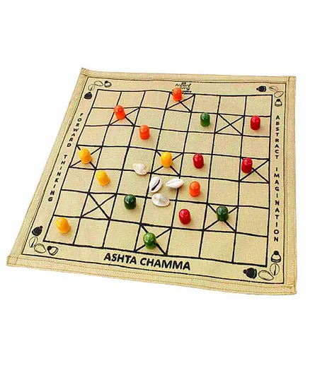 Ancient Living Ashta Chamma Board Game - Multicolor