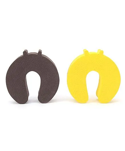 Cutez Door Guards Small Brown And Yellow - Pack Of 2