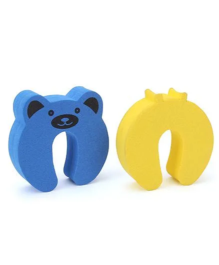 Cutez Door Guards Small Blue And Yellow - Pack Of 2